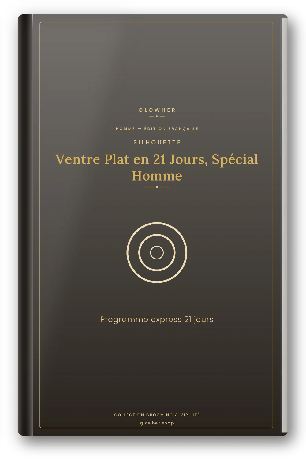 Couverture de l'ebook Ventre Plat en 21 Jours, Spécial Homme - GlowHer